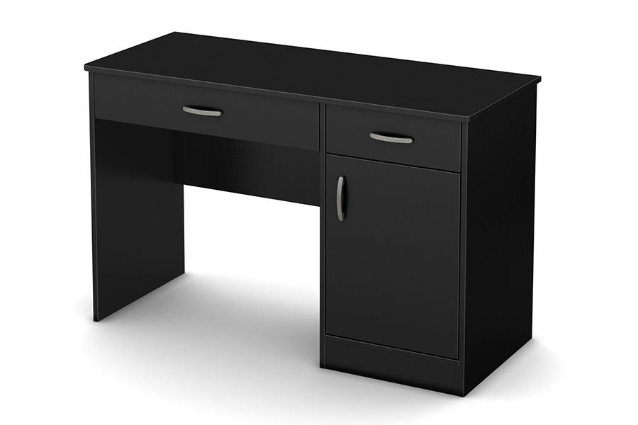 FaFurn - Home Office Work Desk in Black Finish