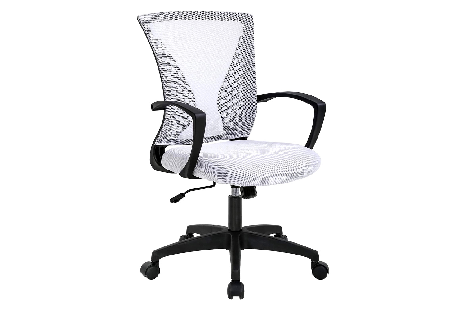 FaFurn - Modern Mid-Back Office Desk Chair Ergonomic Mesh with Armrest On Wheels