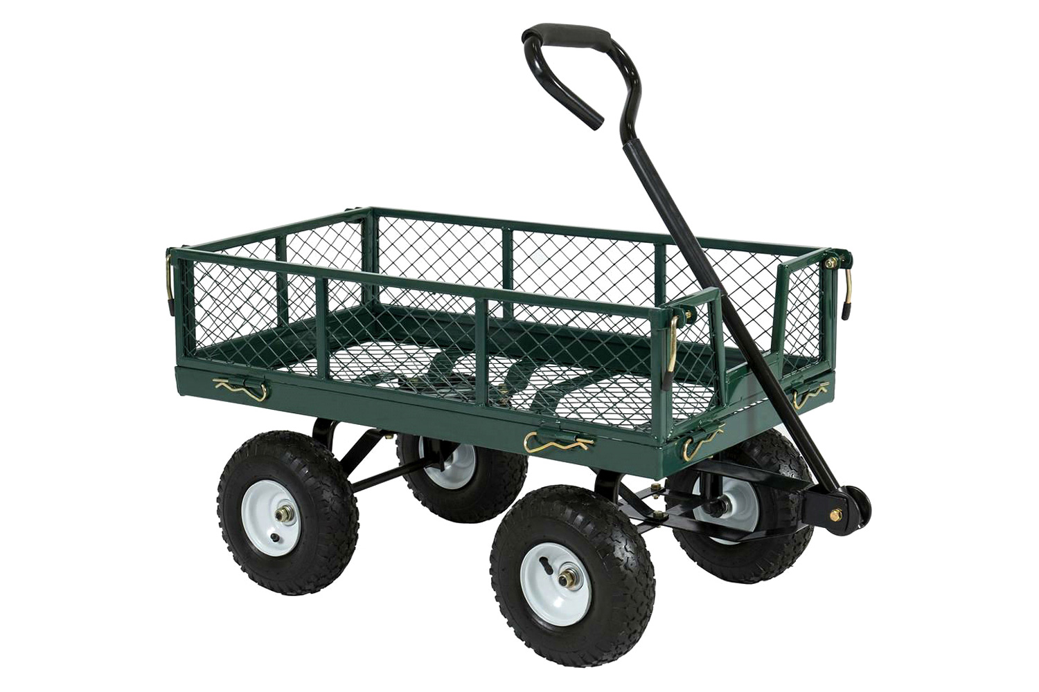 FaFurn - Heavy Duty Steel Garden Utility Cart Wagon with Removable Sides