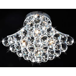 FaFurn - 4-Light Chandelier in Chrome/Crystal