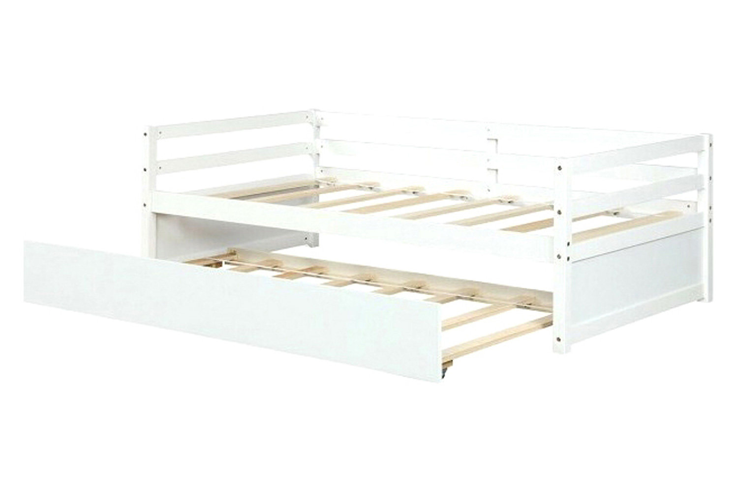 FaFurn - Dorm Style Trundle Daybed Platform Bed Frame