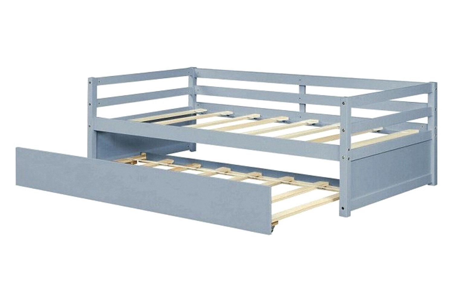 FaFurn - Dorm Style Trundle Daybed Platform Bed Frame