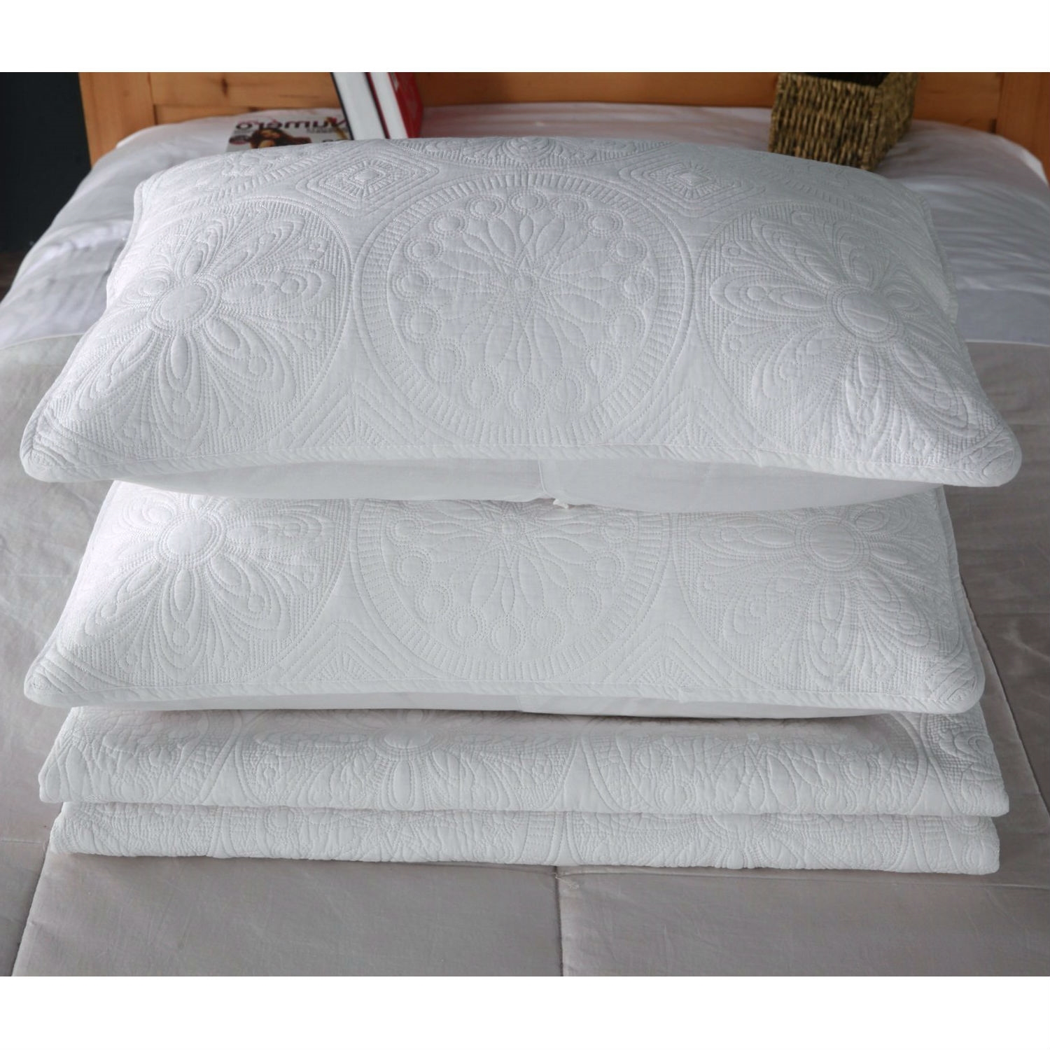 FaFurn - 3-Piece King Size Bedspread Set in Cotton