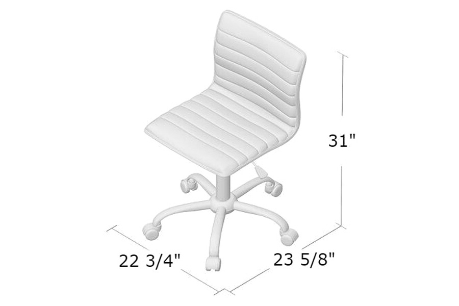 FaFurn - Heavy Duty Gray Channel-Tufted Conference Chair