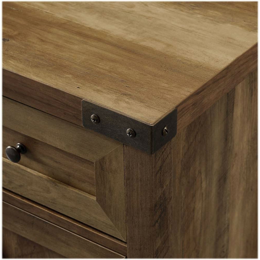 FaFurn - Farmhouse Accent Storage Cabinet in Brown, Wood