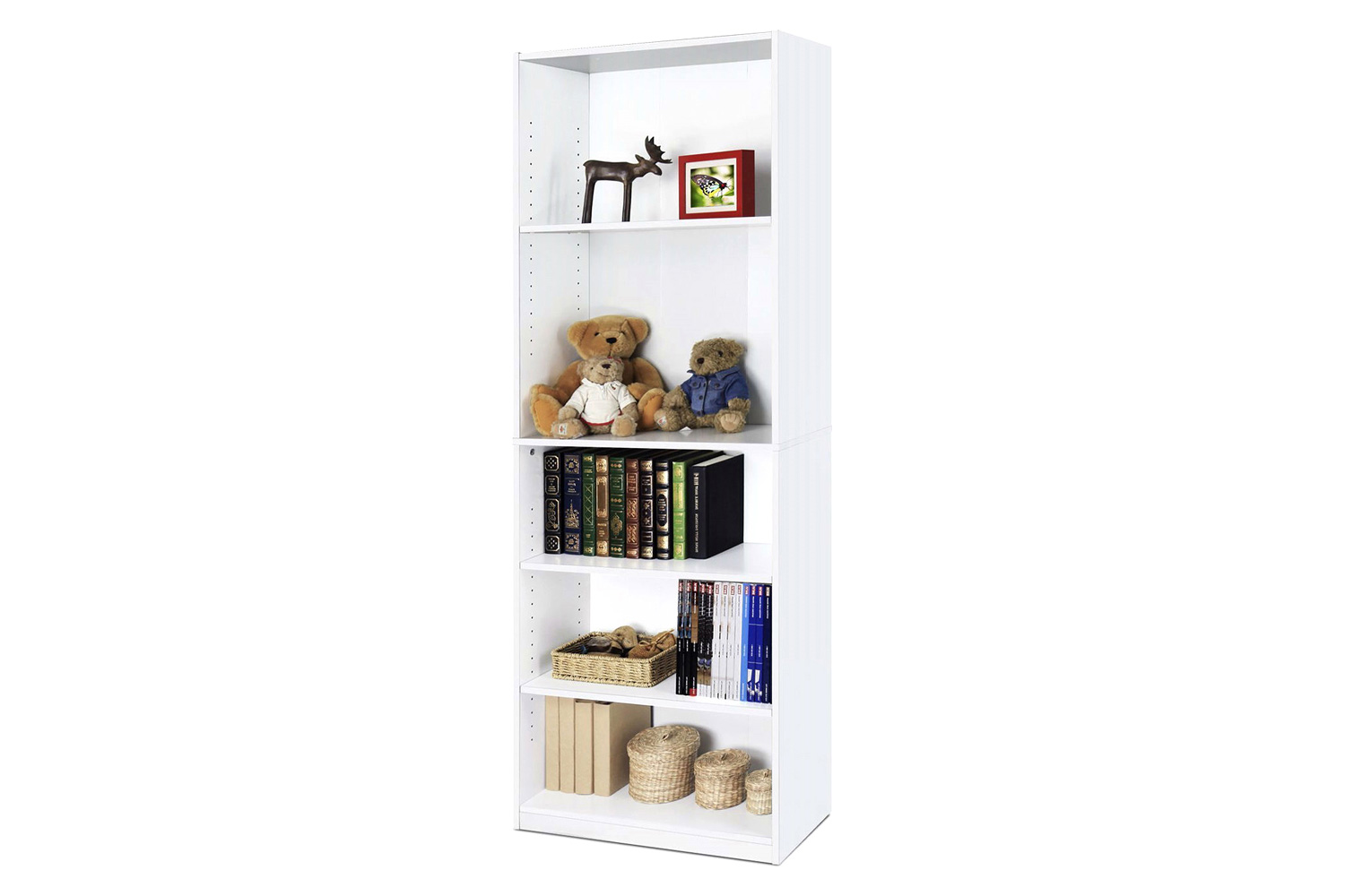 FaFurn - Modern 5-Shelf Bookcase