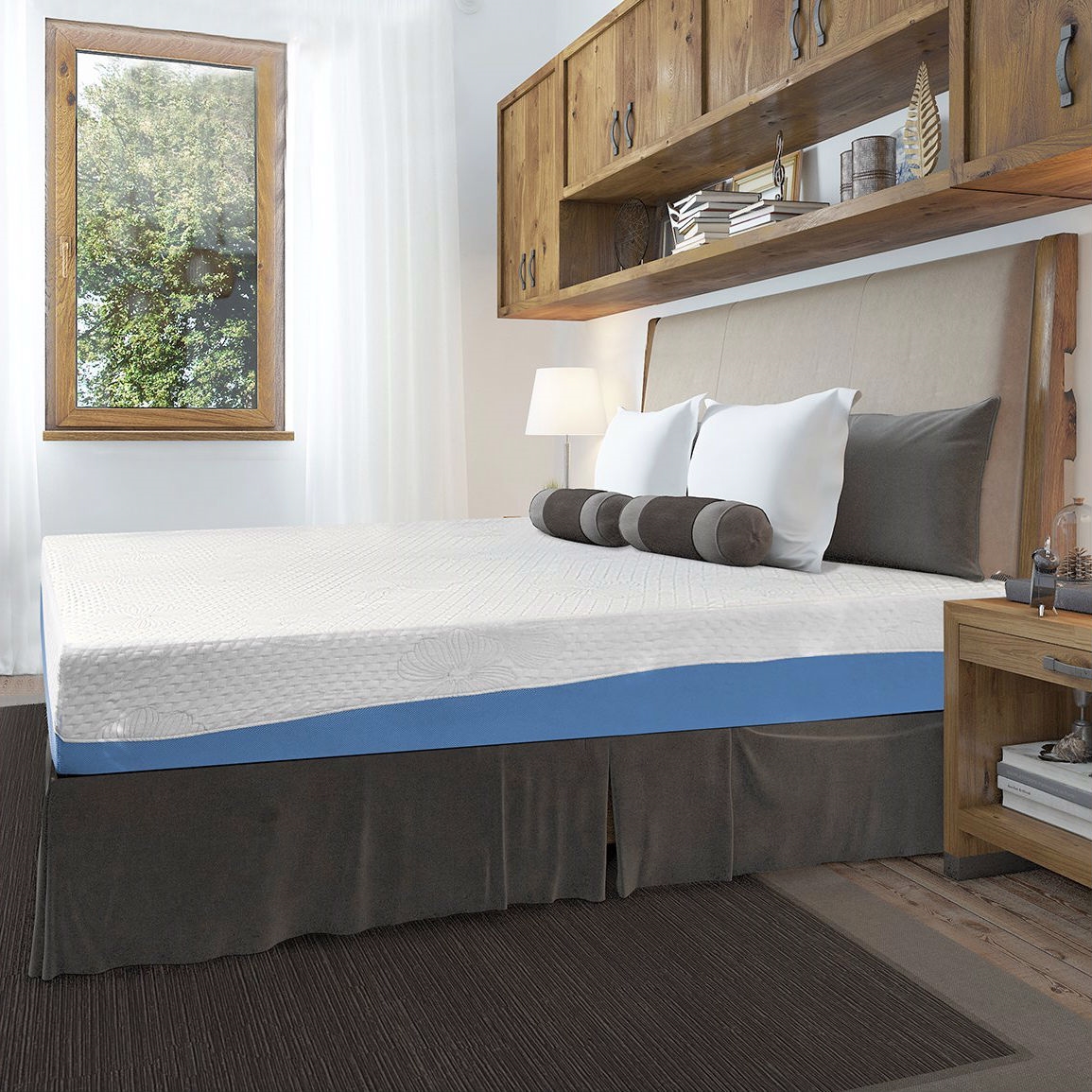 FaFurn™ King Size Memory Foam Mattress with Gel Infused Comforter Layer