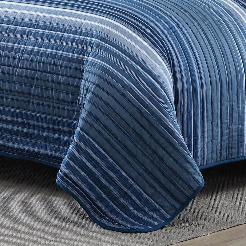 FaFurn King Size Reversible Quilt Set - Blue, Cotton