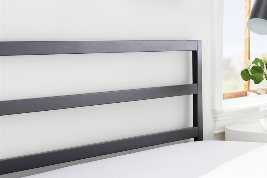 FaFurn - Modern Slatted Headboard in Metal Finish