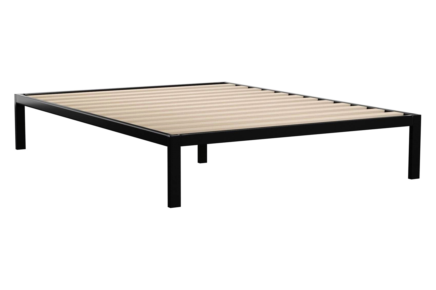 FaFurn - Metal Platform Bed Frame with Wood Slats 700 Lbs Weight Capacity