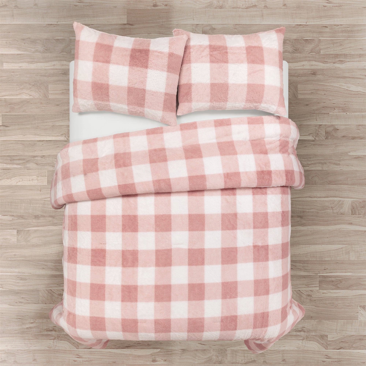 FaFurn - King Size Comforter Set in Pink