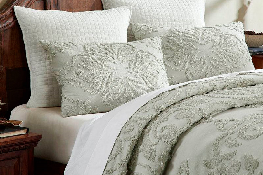 FaFurn King Size 3-Piece Coverlet Bedspread Set - Sage, Cotton