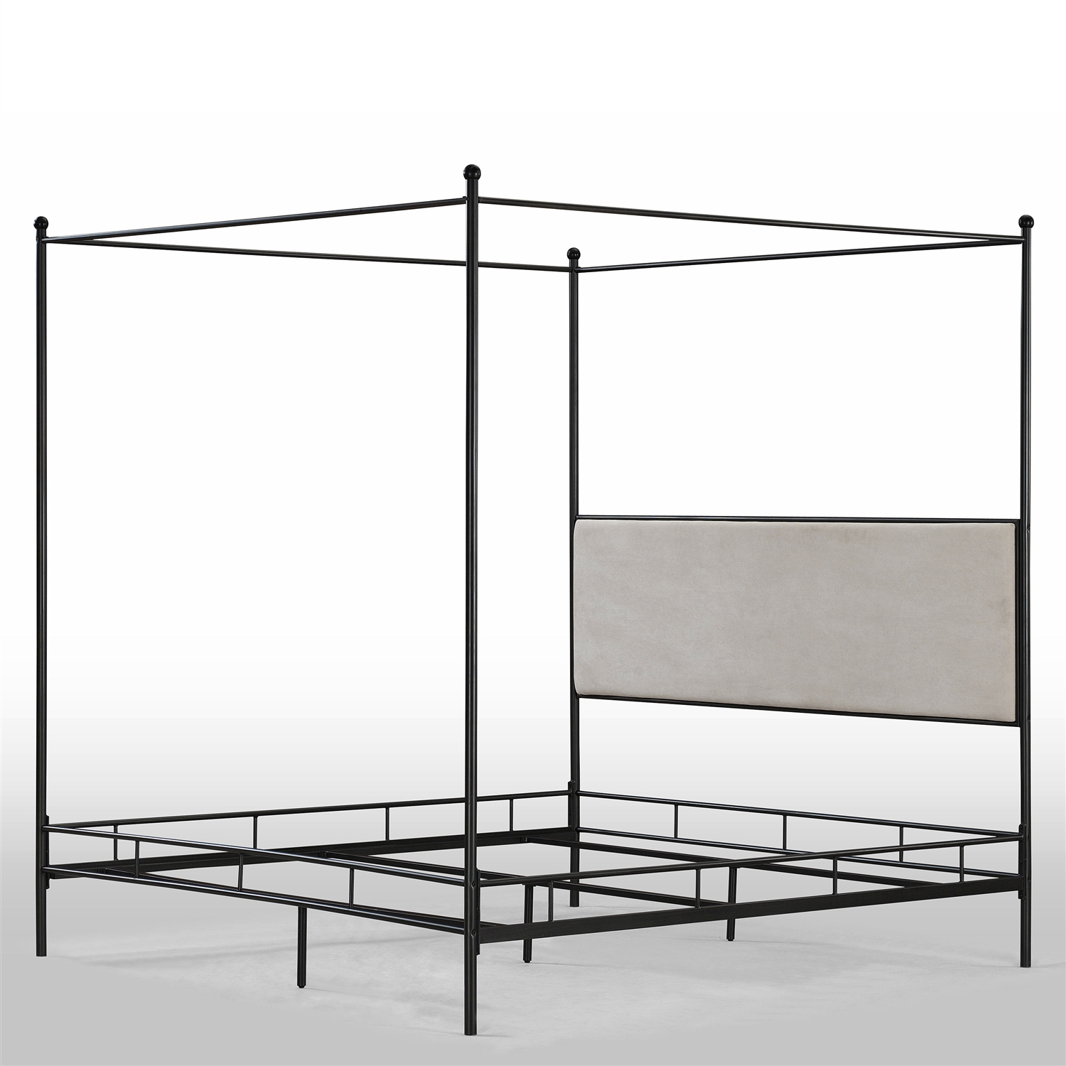 FaFurn - King Size Canopy Bed Frame in Metal