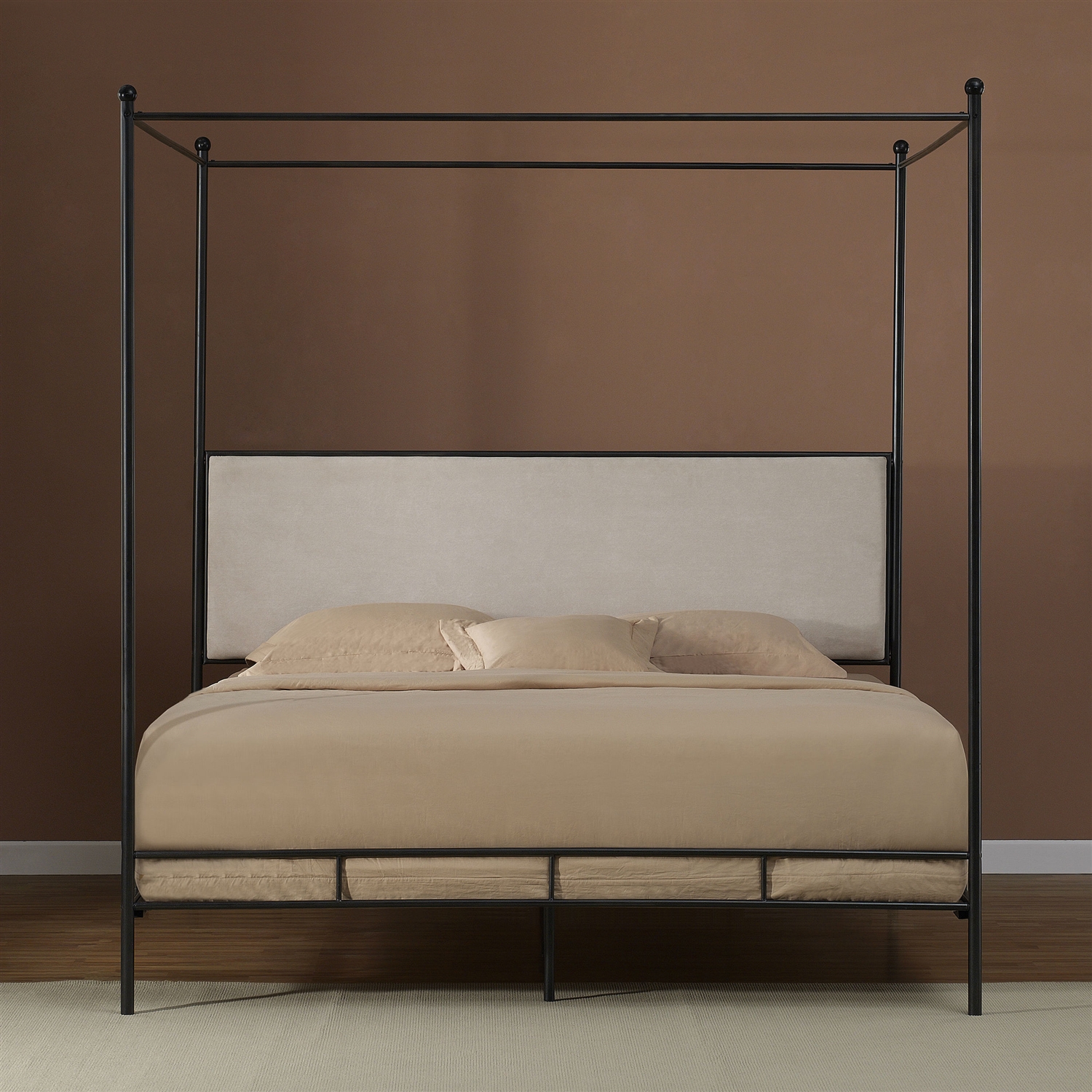 FaFurn - King Size Canopy Bed Frame in Metal