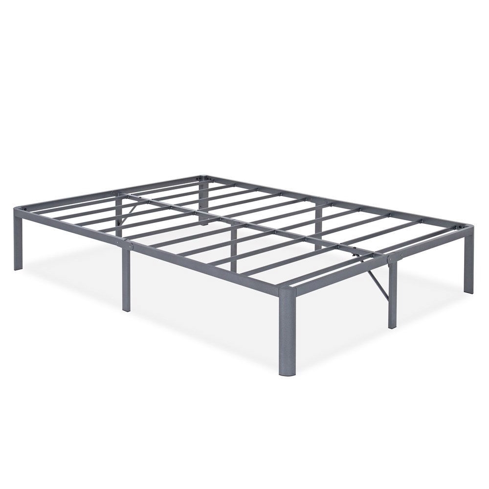 FaFurn - King Size Platform Bed Frame with Round Edges in Metal