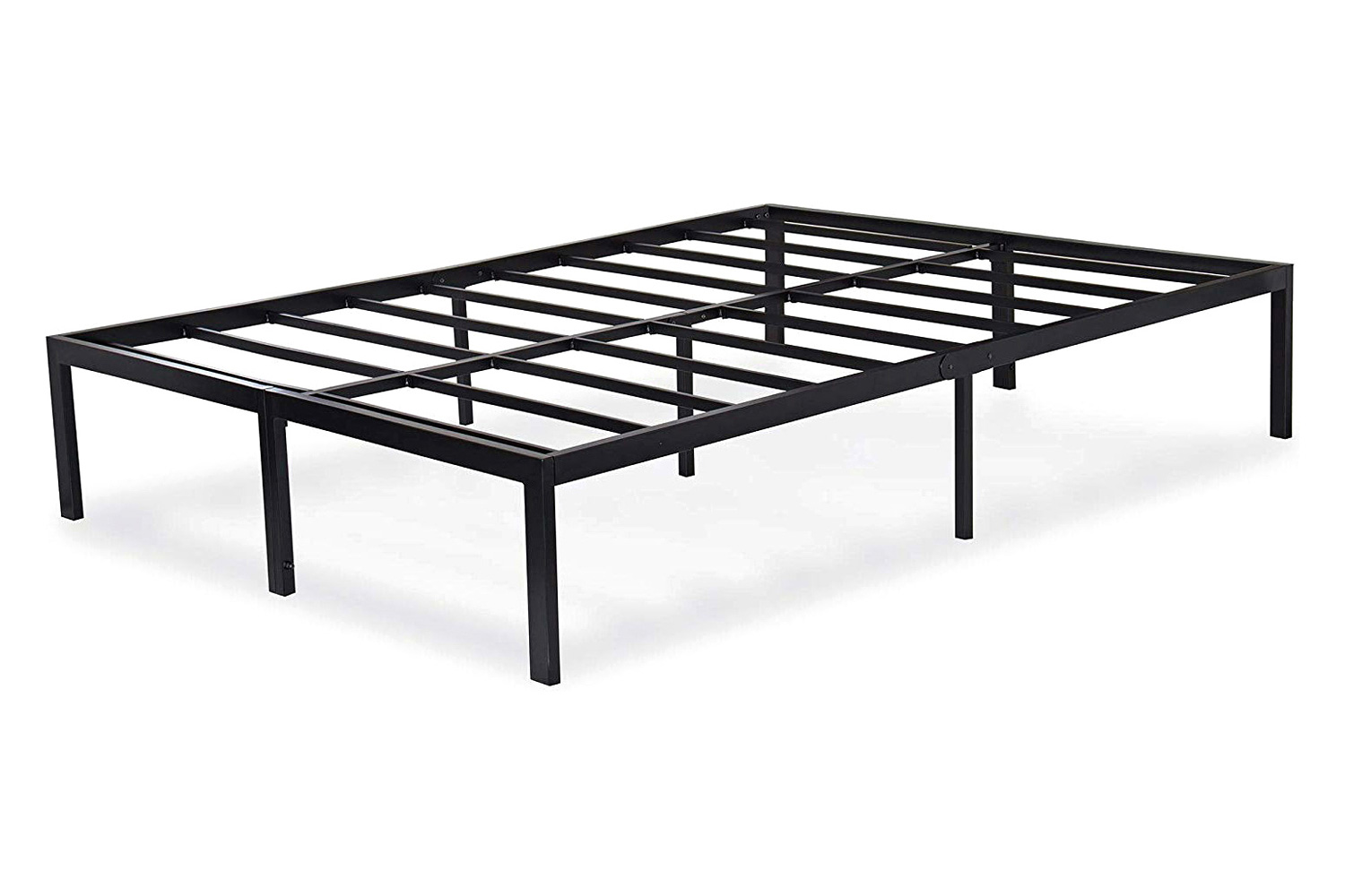 FaFurn Modern Heavy Duty Metal Platform Bed Frame - Black, King Size