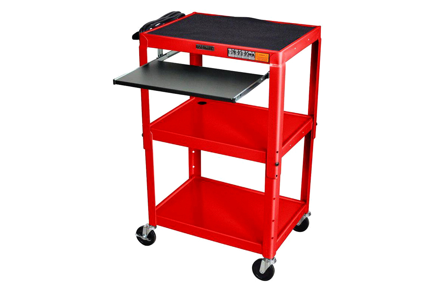 FaFurn - Mobile Stand Up Computer Desk Workstation Cart