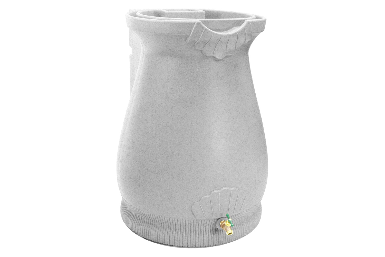 FaFurn - 65 Gallon Plastic Urn Rain Barrel with Planter Top