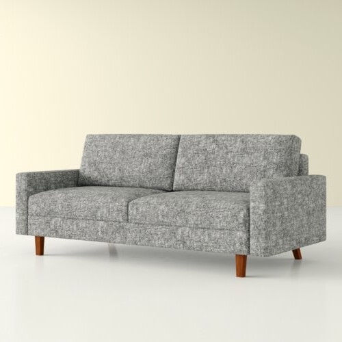 FaFurn™ Modern Sofa with Wood Legs - Light Gray, Linen