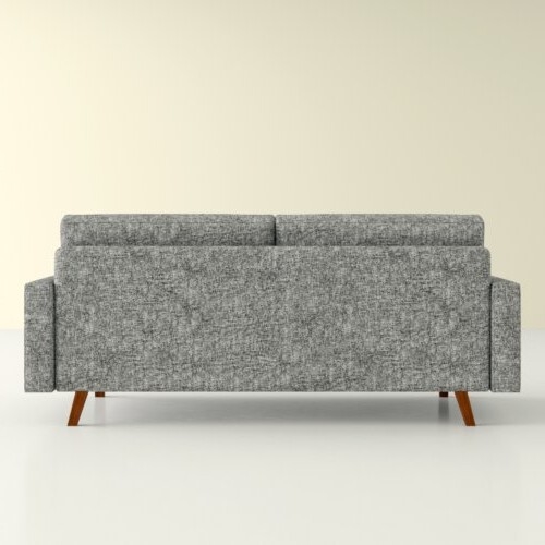 FaFurn™ Modern Sofa with Wood Legs - Light Gray, Linen