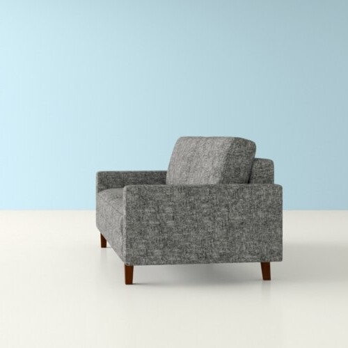 FaFurn™ Modern Sofa with Wood Legs - Light Gray, Linen