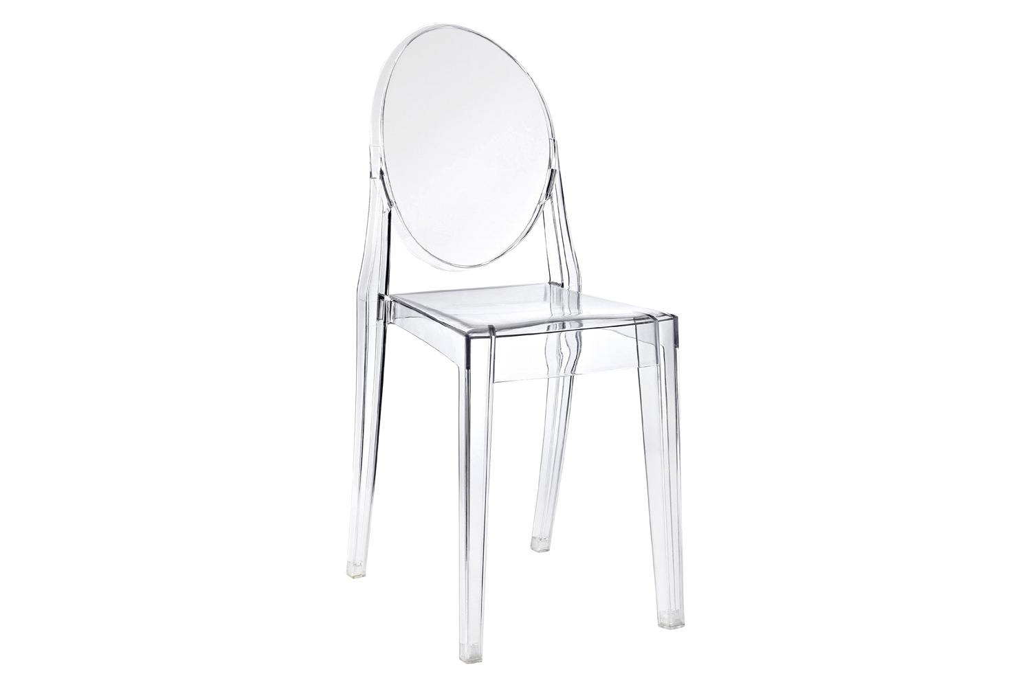 FaFurn - Stackable Clear Acrylic Dining Chair For Indoor Or Outdoor Use