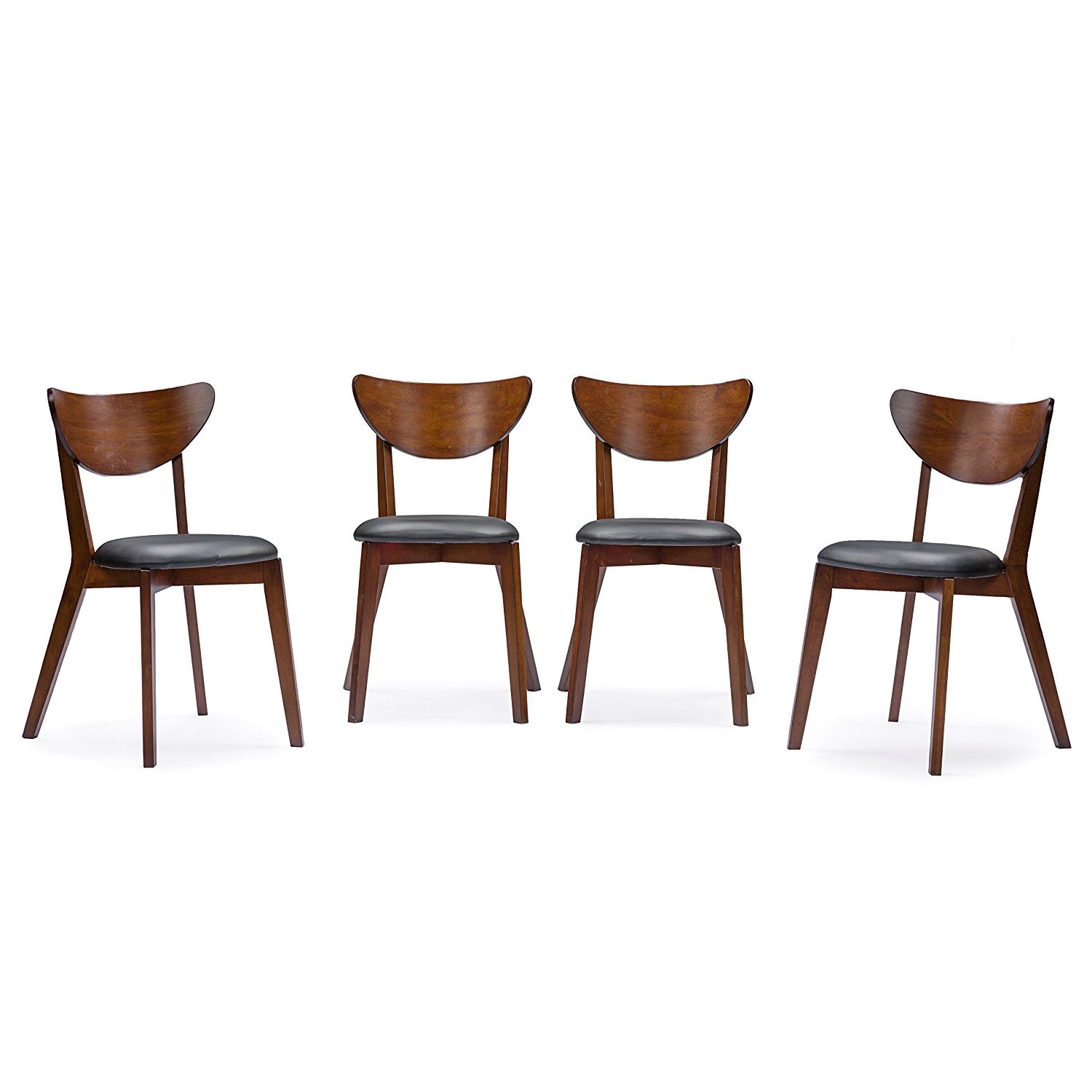 FaFurn - 5-Piece Dining Set in Brown/Walnut