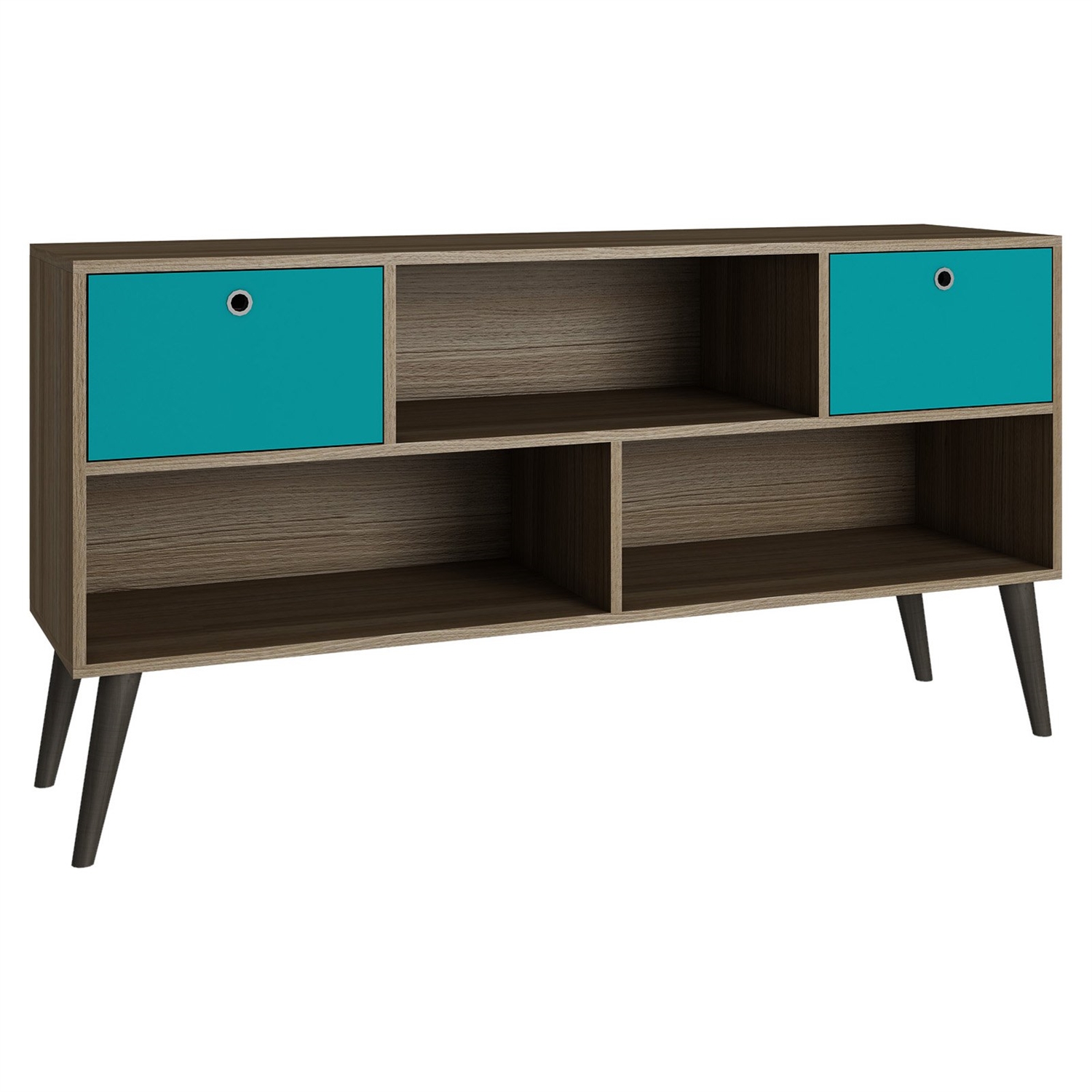 FaFurn - Modern TV Stand/Entertainment Center in Aqua Gray, Wood