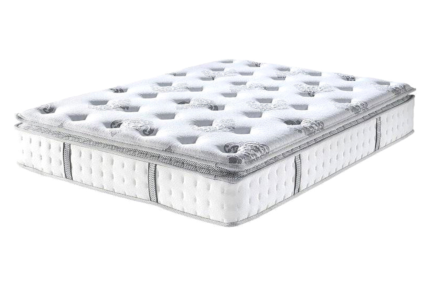 FaFurn - Medium Firm Pillow Top Hybrid Mattress in a Box