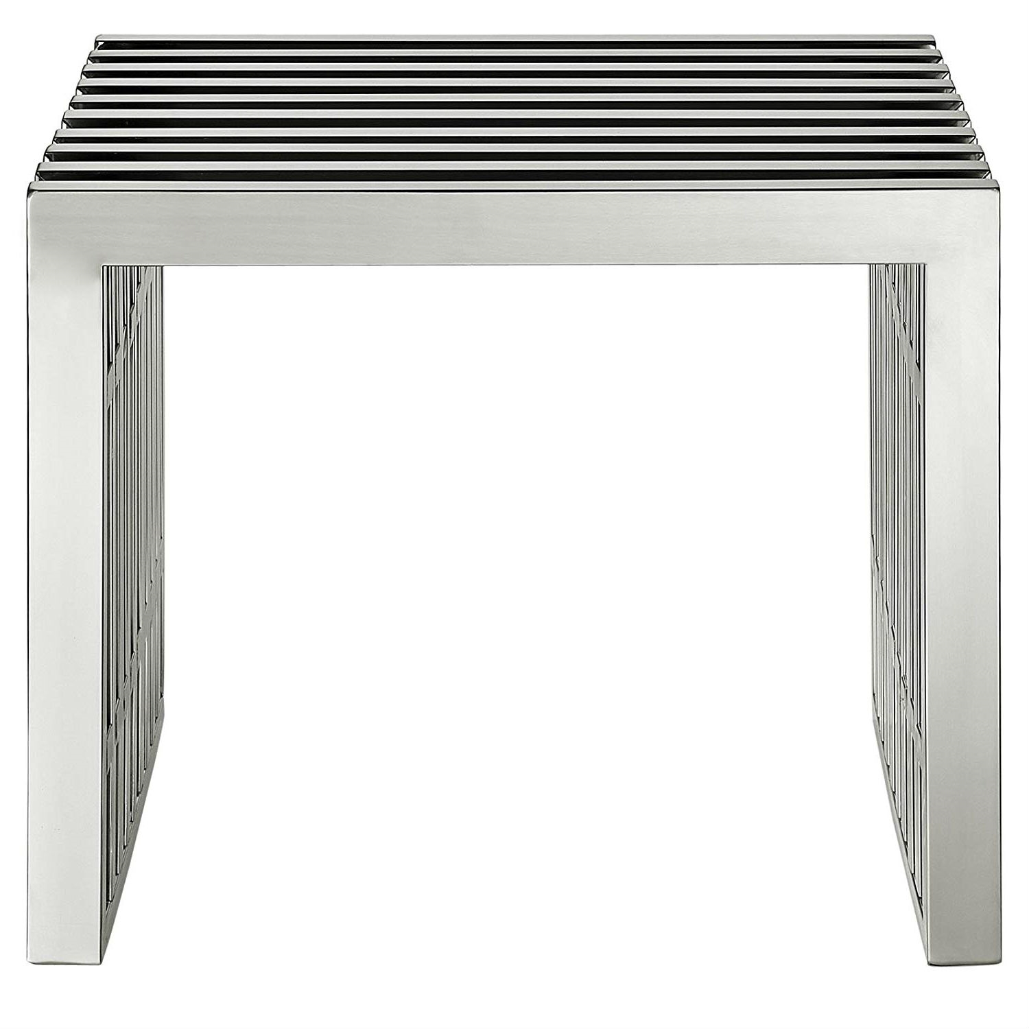 FaFurn™ Modern Accent Bench - Stainless Steel