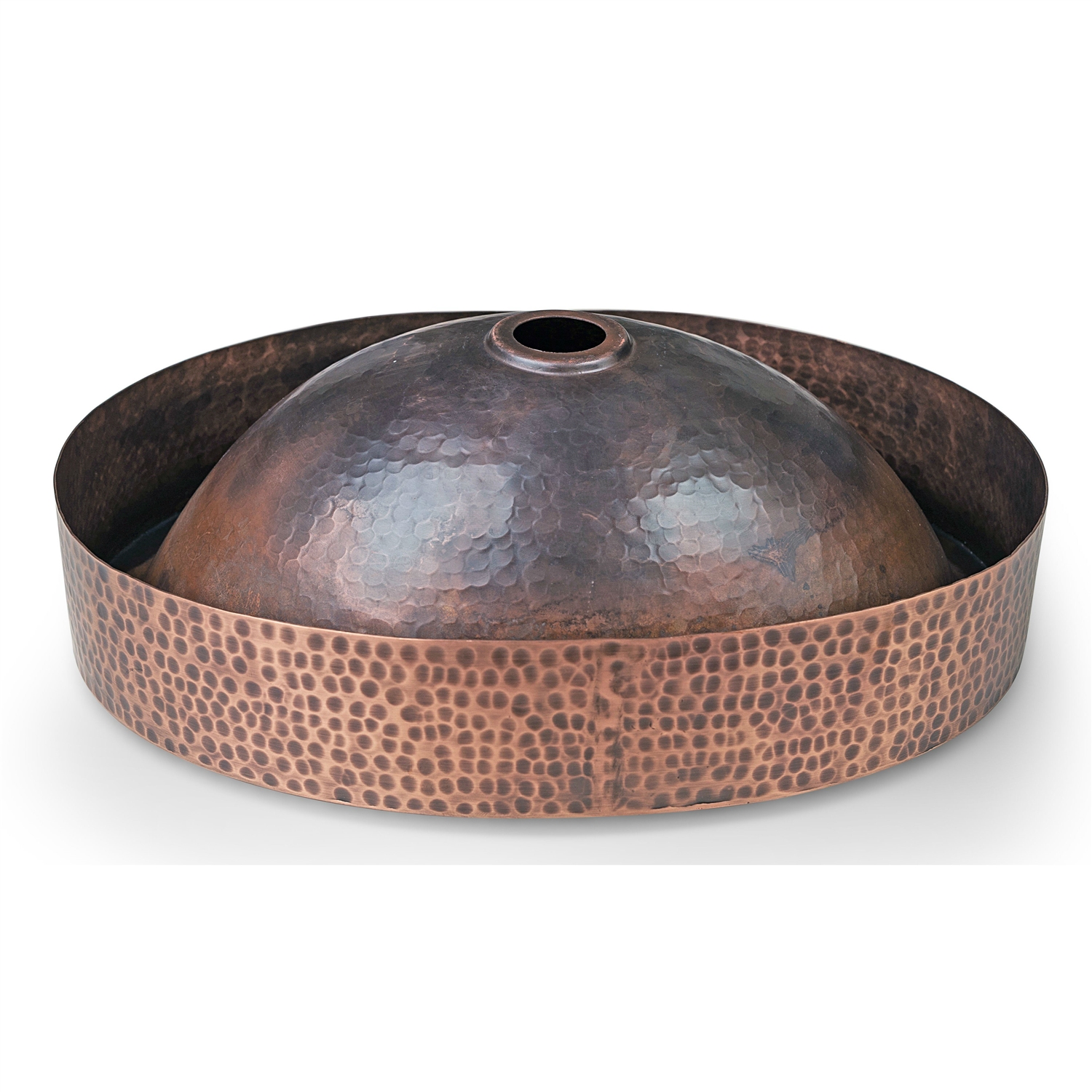 FaFurn - Oval Sink Drop-in or Vessel in Hammered Copper