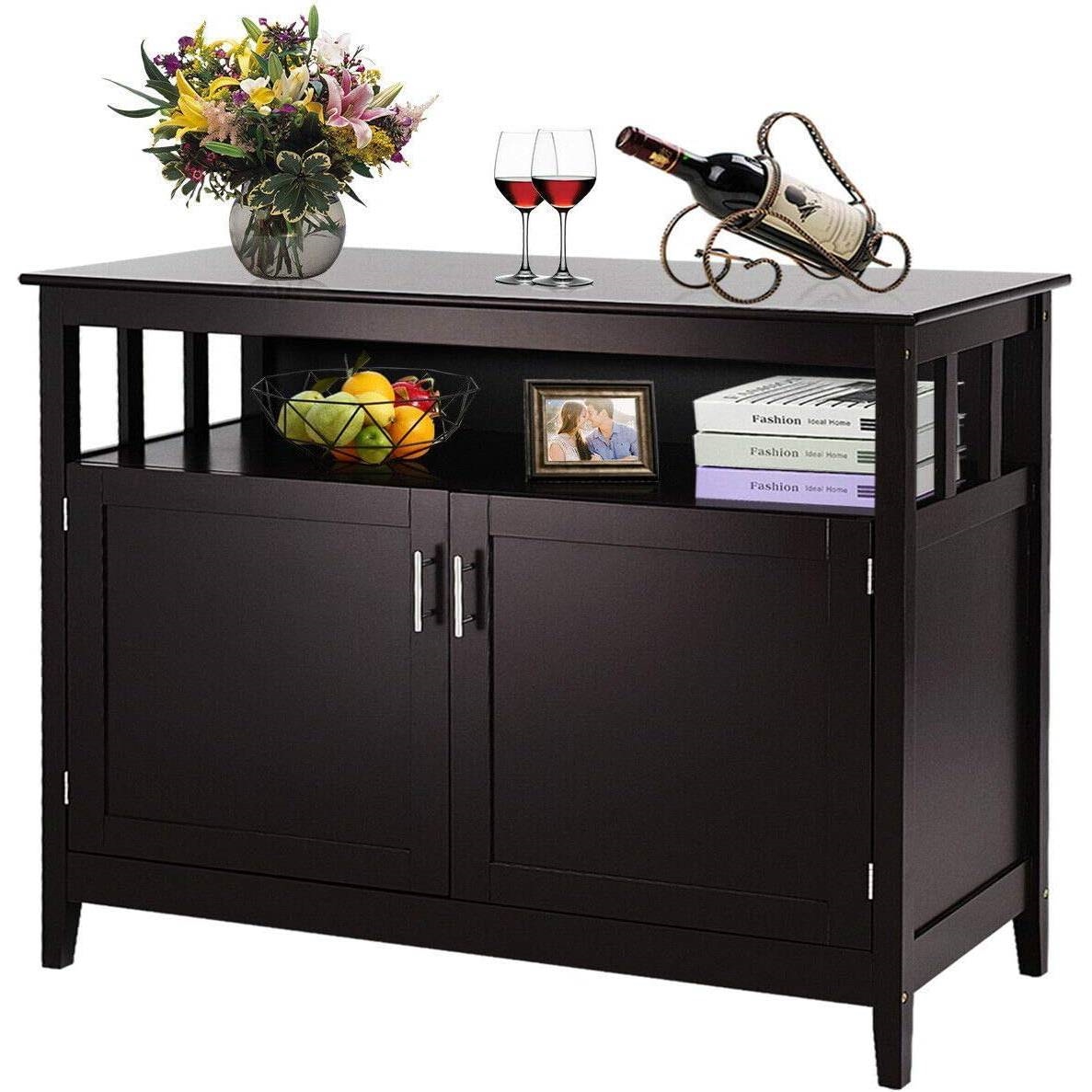 FaFurn - Sideboard Buffet with Open Storage Shelf