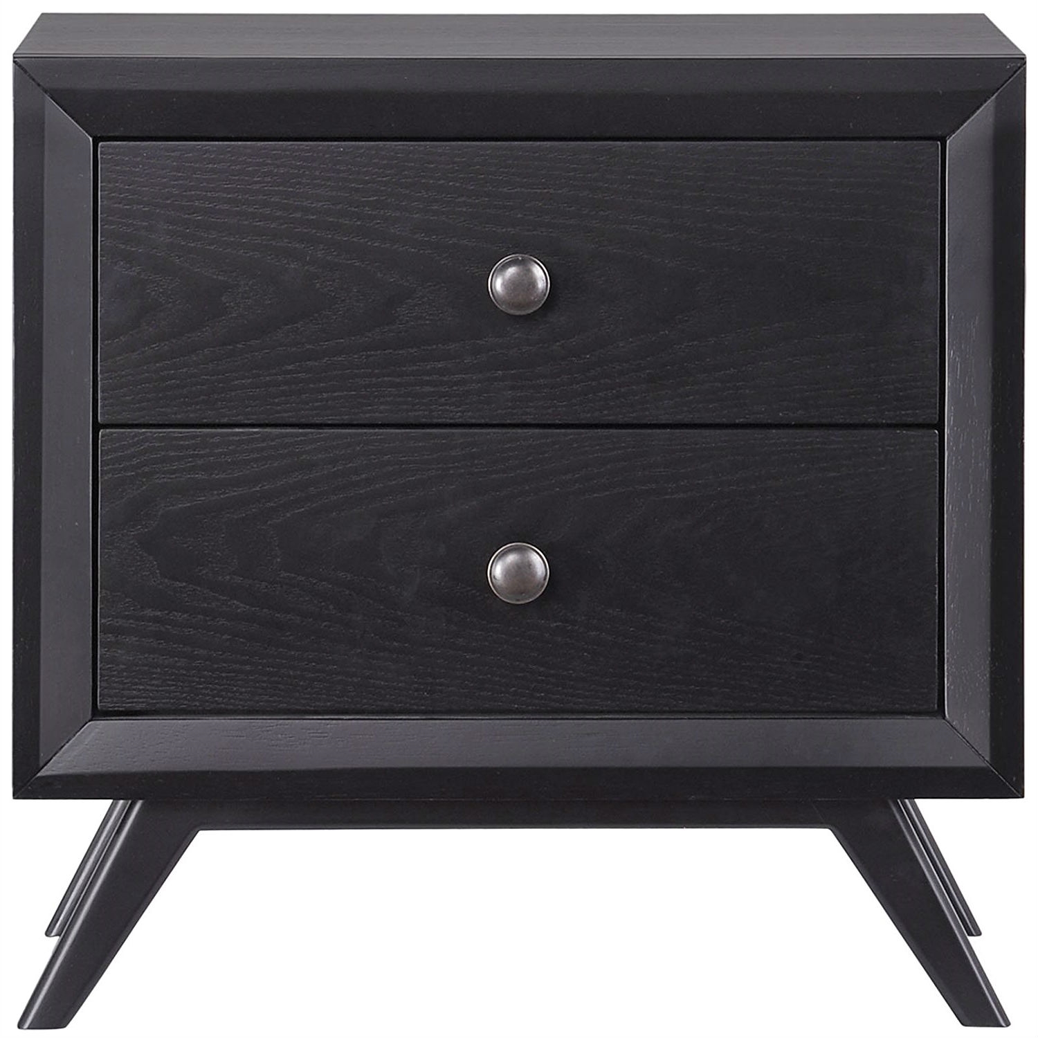 FaFurn - Modern Nightstand in Black, Wood