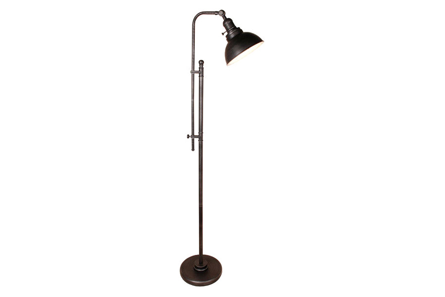 FaFurn - 65-Inch Tall Floor Lamp Task Light in Distressed Metal Finish