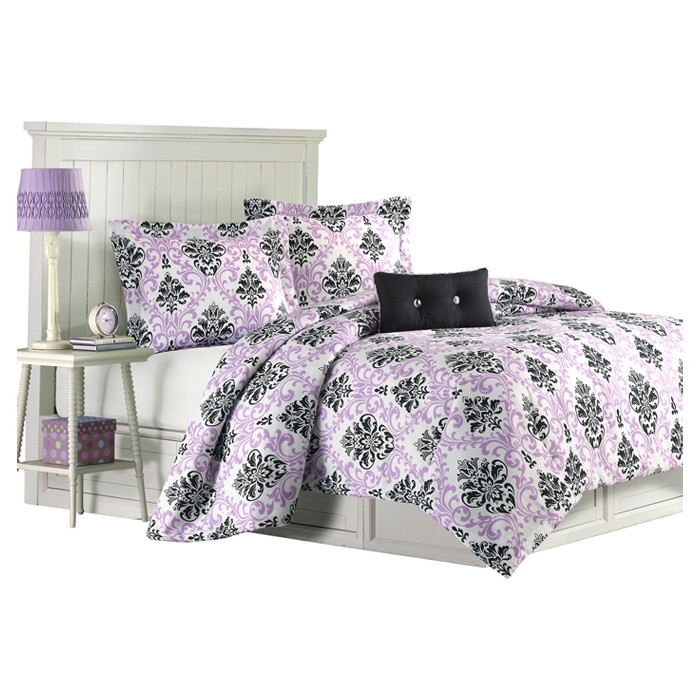 FaFurn - Twin/Twin XL Size Comforter Set in Purple