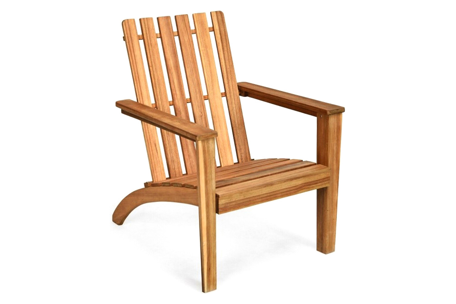 FaFurn - Indoor/Outdoor Acacia Wood Adirondack Lounge Armchair