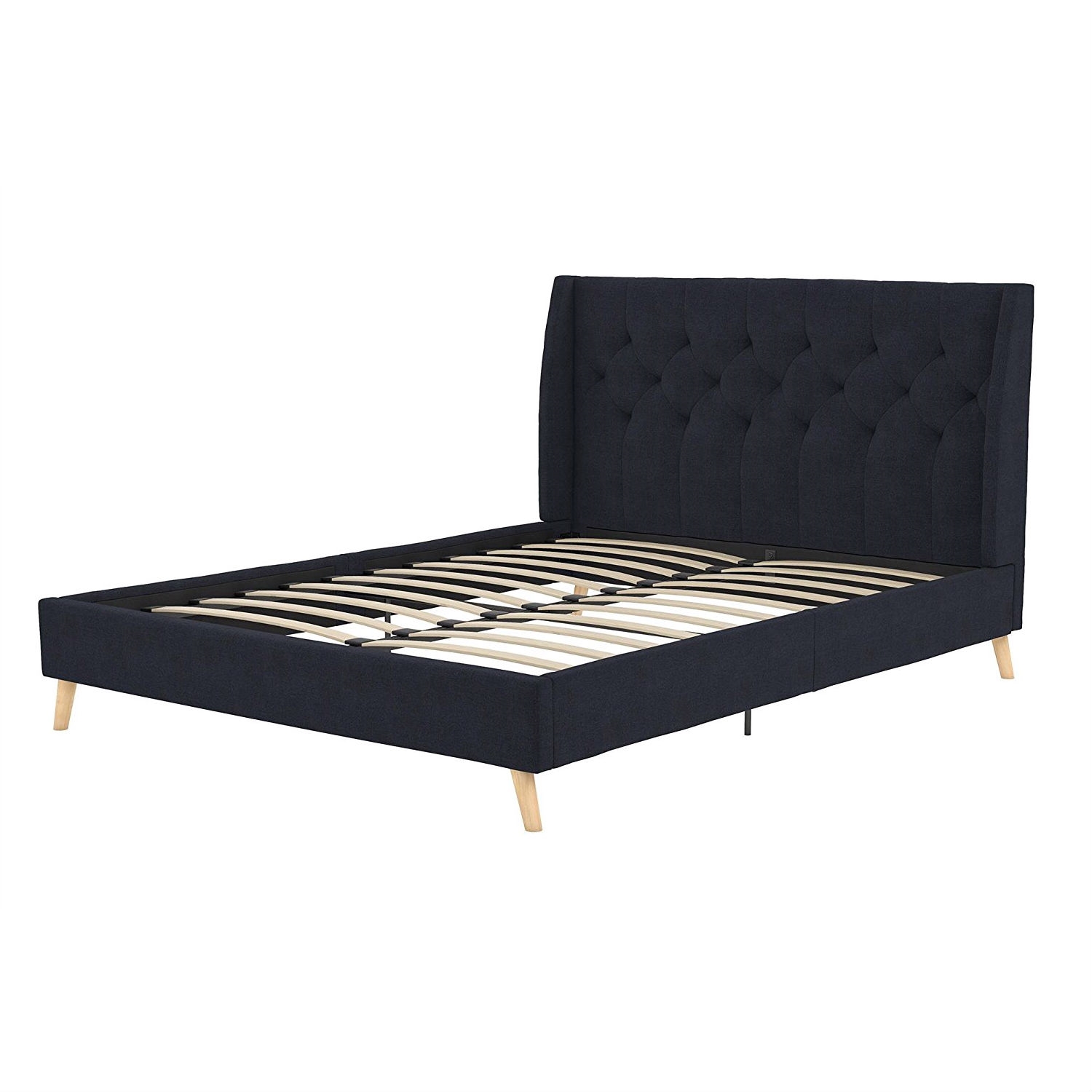 FaFurn - Platform Bed Frame with Wingback Headboard