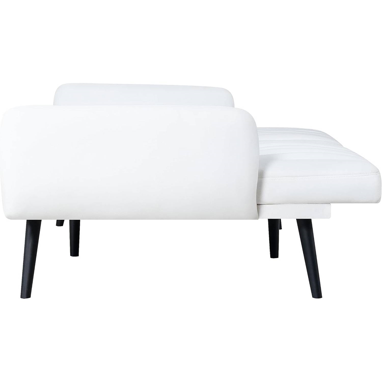 FaFurn - Modern Sofa-Bed in White, Linen/Fabric