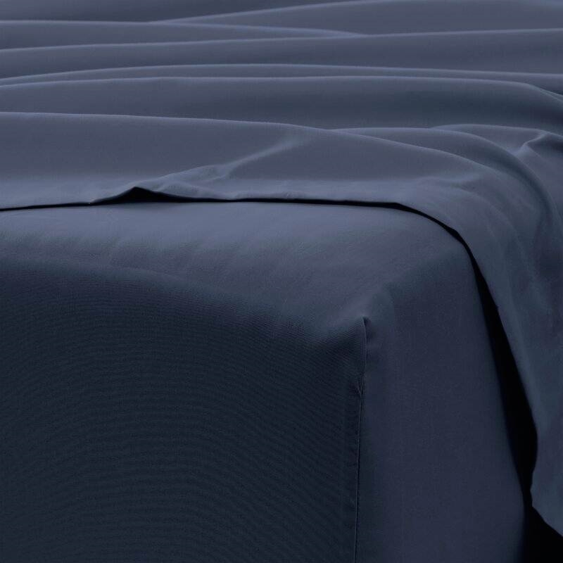 FaFurn 6-Piece Full Size Resistant Sheet Set - Navy Blue, Microfiber/Polyester