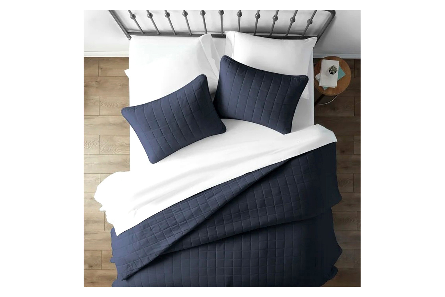 FaFurn - 3 Piece Microfiber Farmhouse Coverlet Bedspread Set