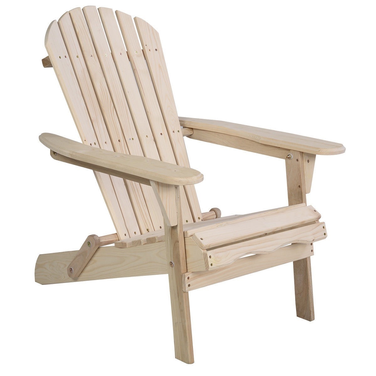 FaFurn - Folding Adirondack Chair in Light Oak, Wood