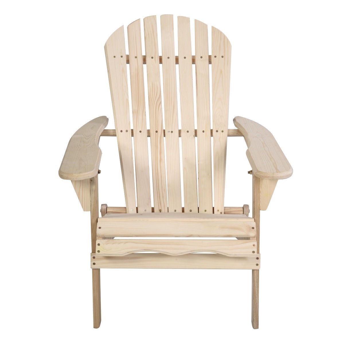 FaFurn - Folding Adirondack Chair in Light Oak, Wood