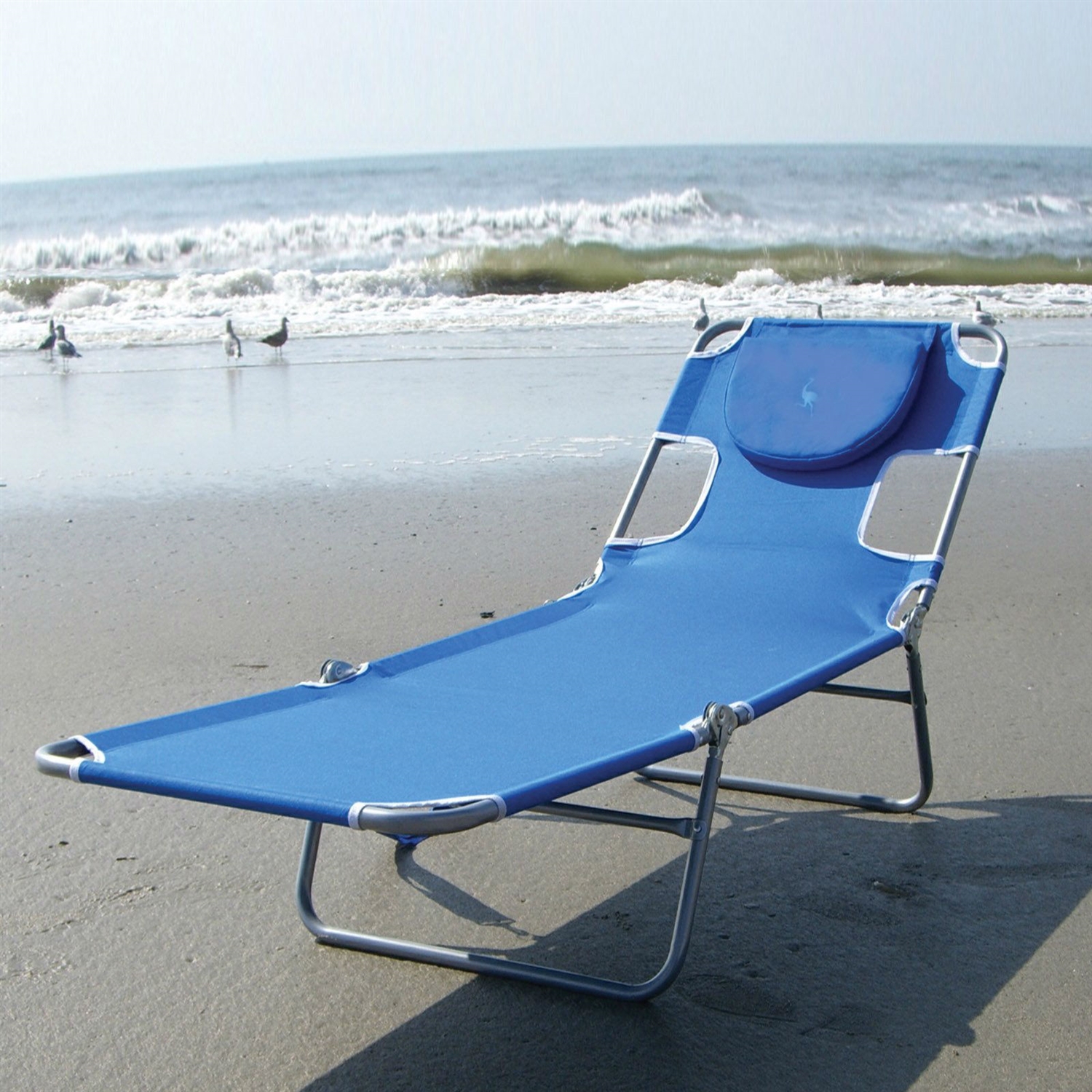 FaFurn - Beach Chair with Face Cavity and Arm Slots