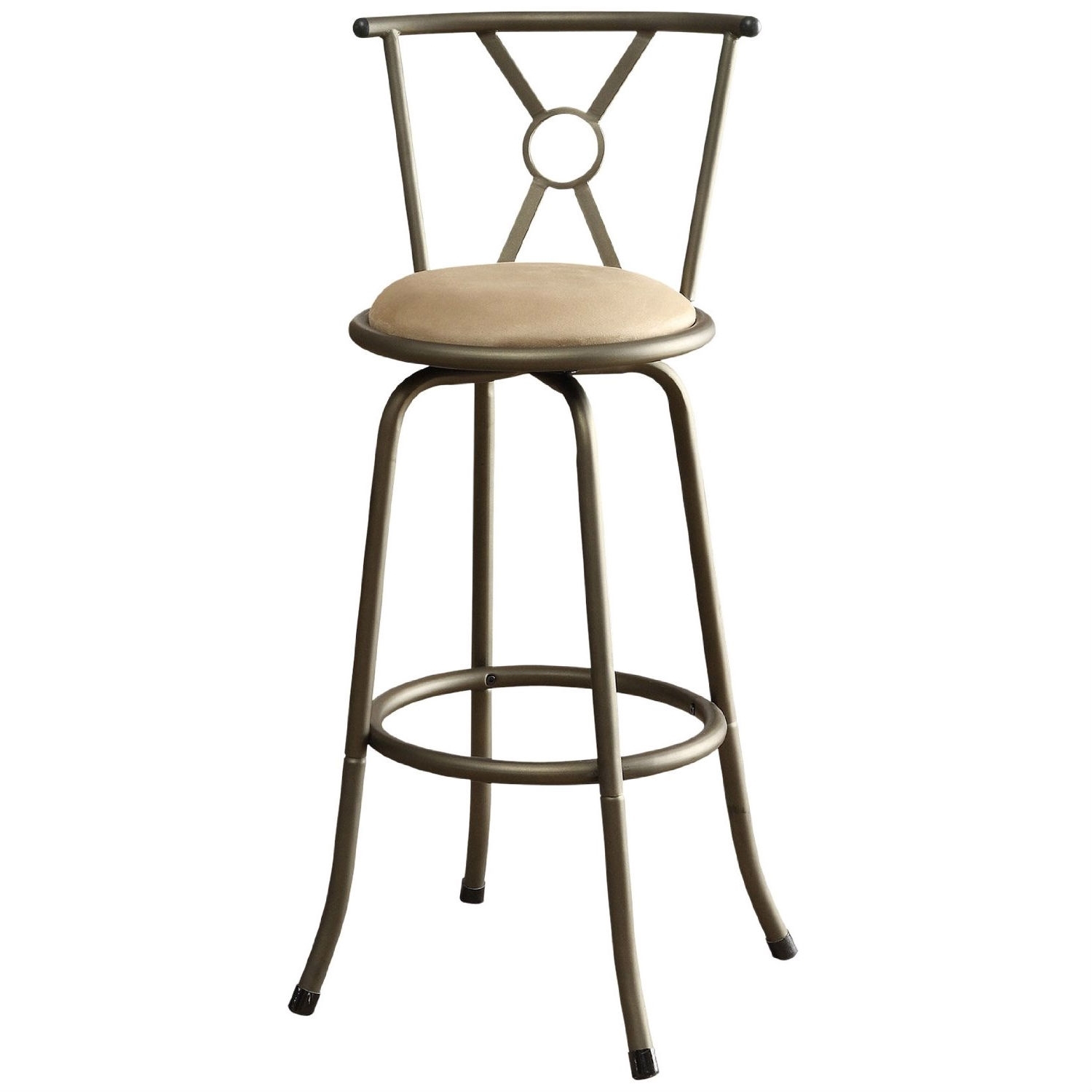 FaFurn - Set of 2 Adjustable Barstools Set in Light Yellow