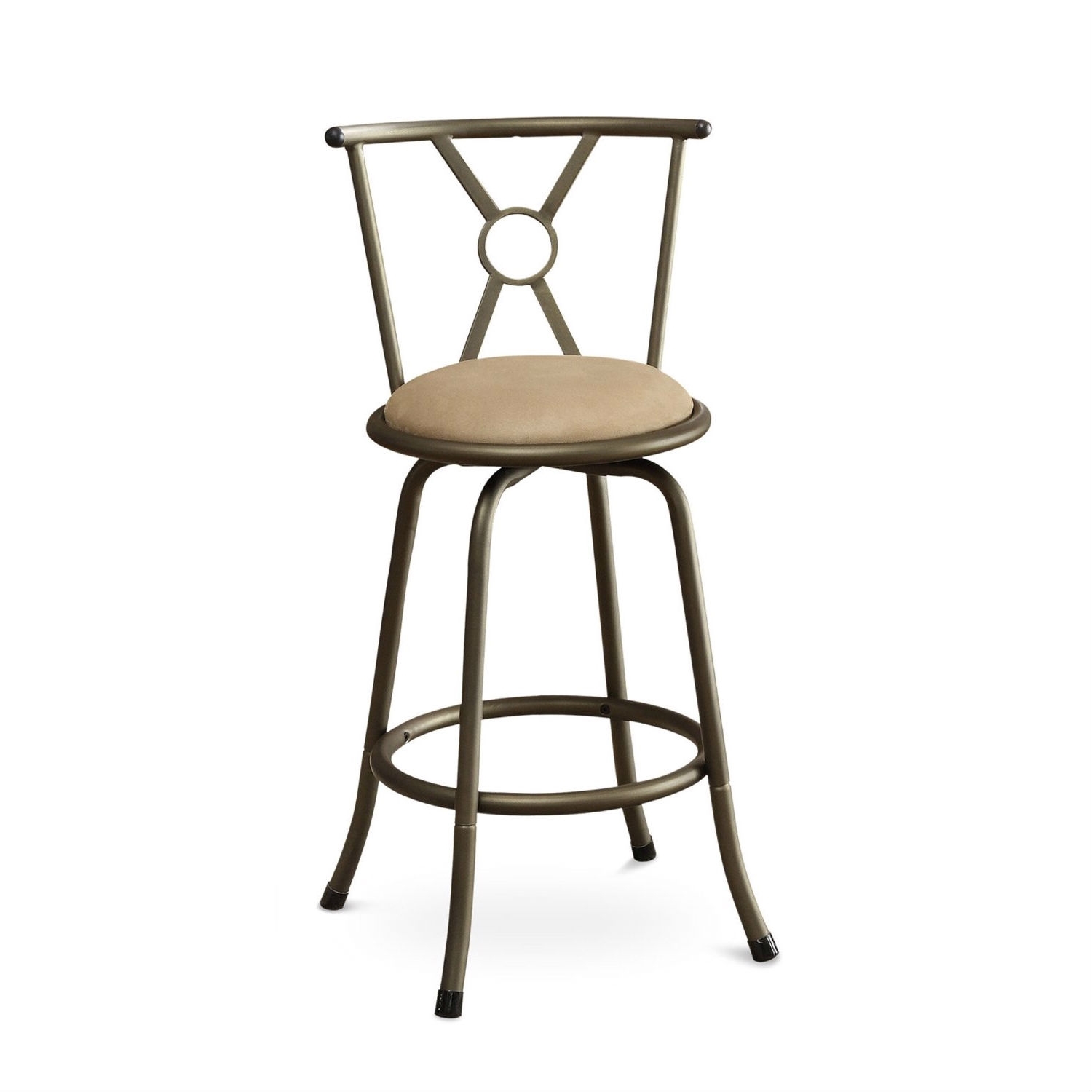 FaFurn - Set of 2 Adjustable Barstools Set in Light Yellow