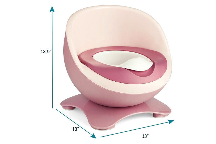 FaFurn - Pink Toddler Potty Splash Proof Training Toilet