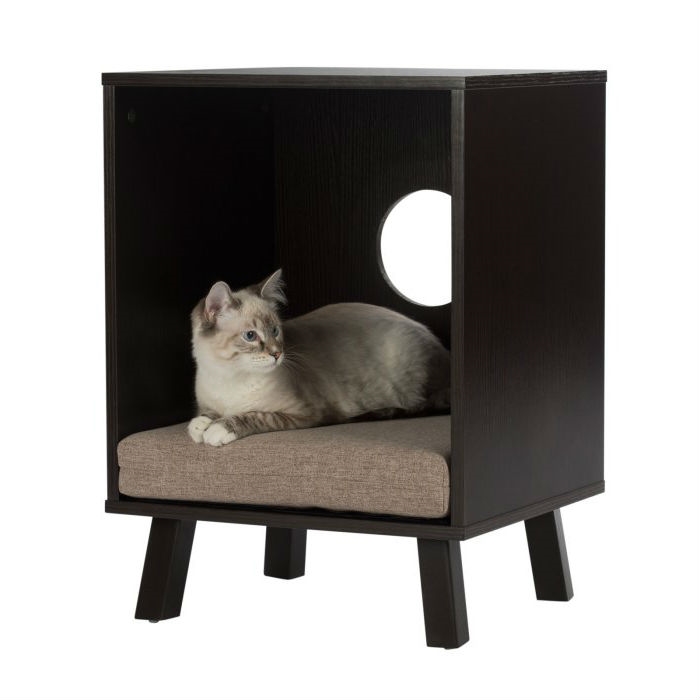 FaFurn - Sturdy Cat House in Espresso