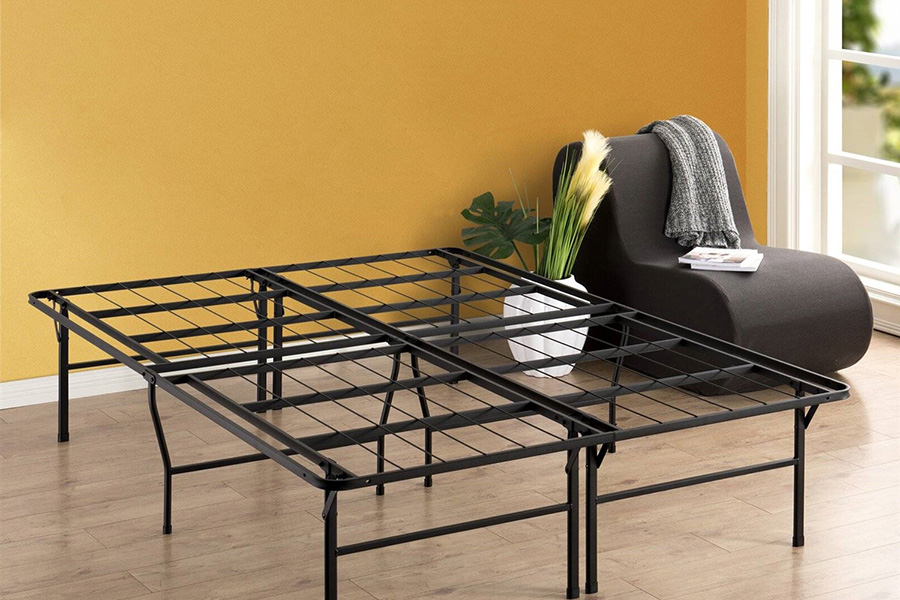 FaFurn - Queen Size 18-Inch High Rise Folding Metal Platform Bed Frame