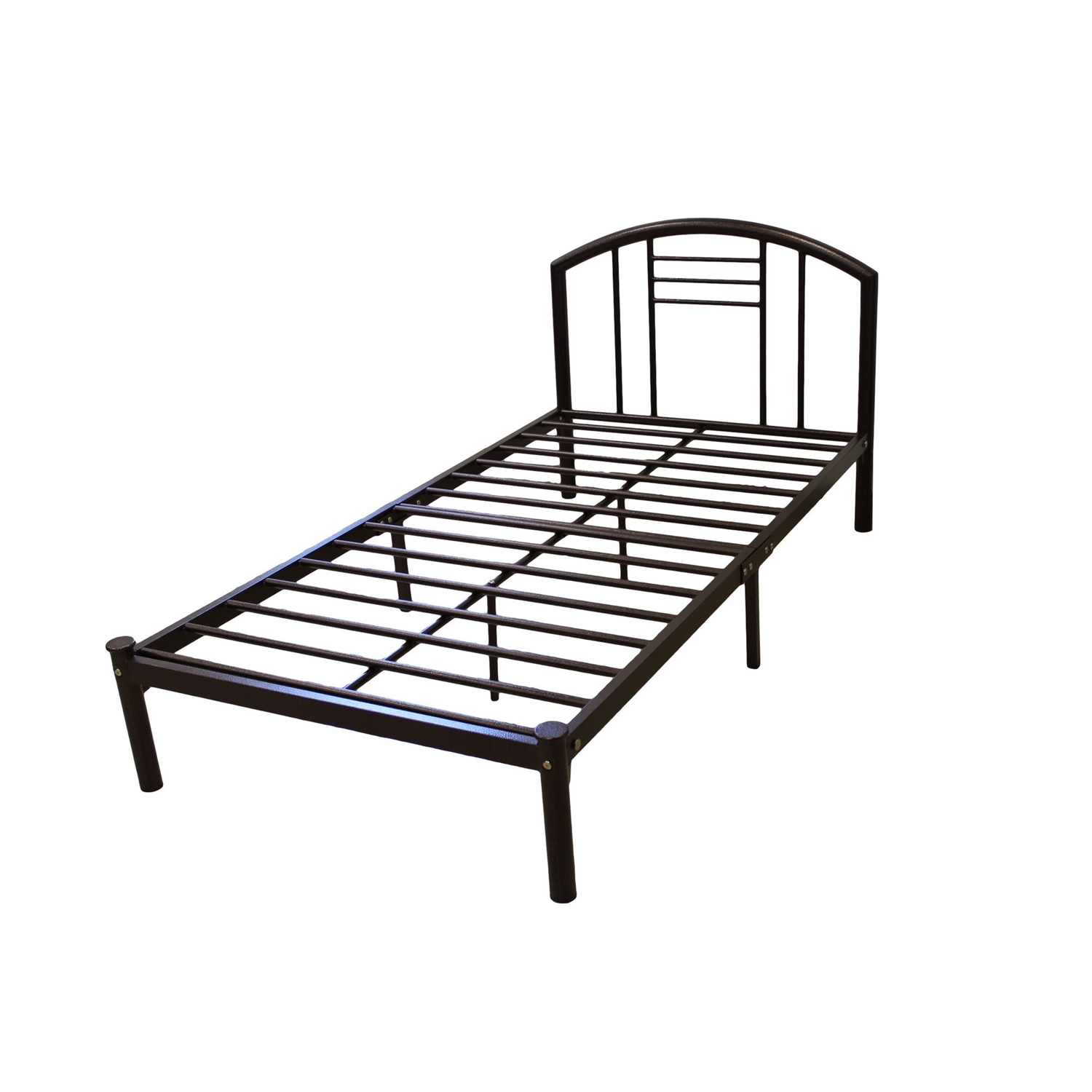 FaFurn - Queen Size Platform Bed Frame in Bronze, Metal