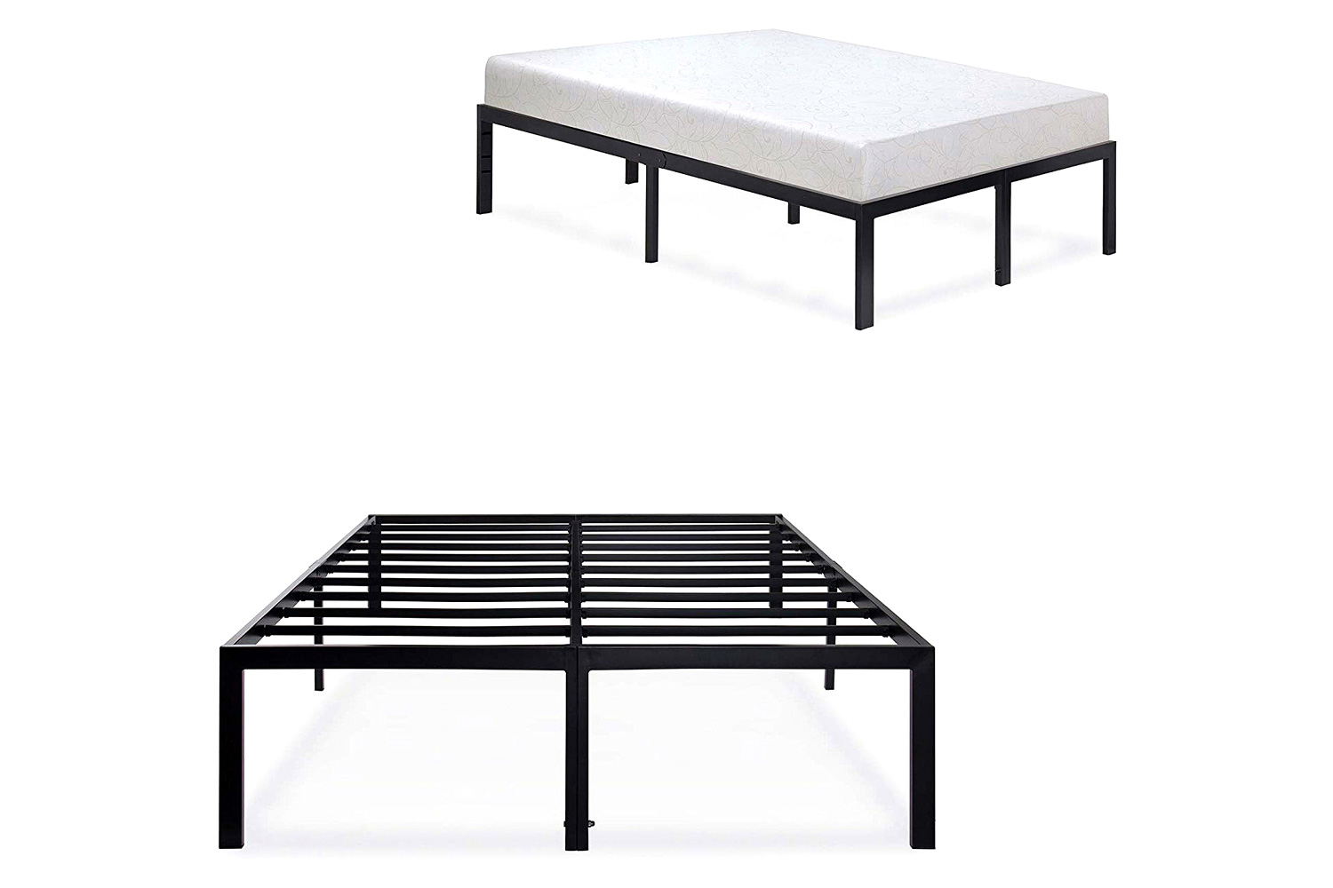 FaFurn 18-Inch High Rise Heavy Duty Metal Platform Bed Frame - Queen Size